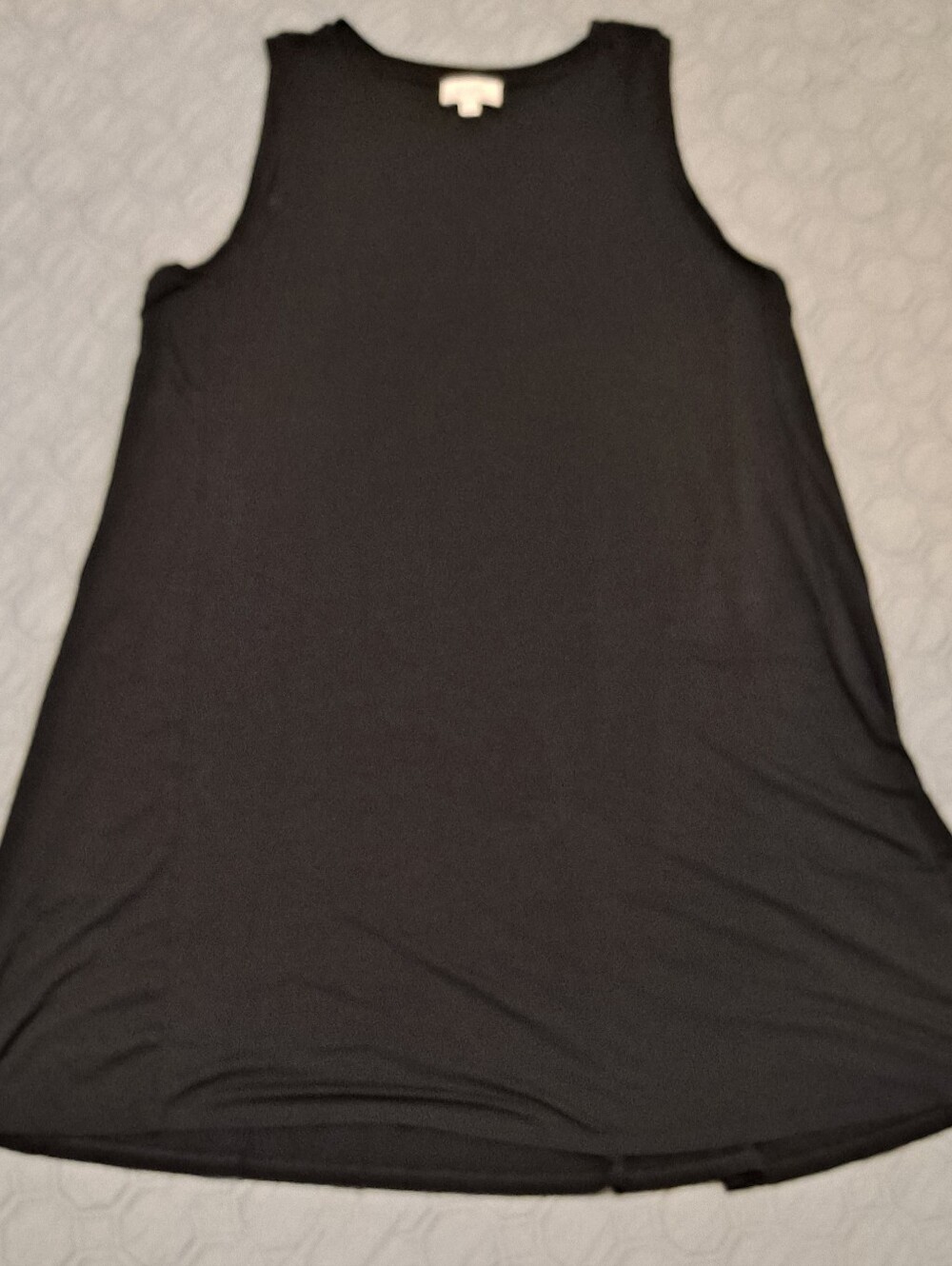 Loft Women’s Black Sleeveless Swing Tank Top Dress Sz XL